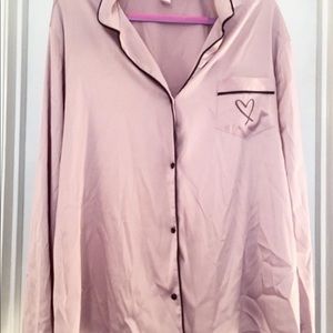 🌿Victoria’s Secret Dusty Rose Pajama Top XL